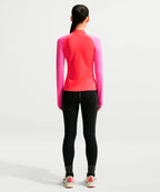 NIKE NIKE T-Shirt Quarter Zip Long Sleeve - Light Crimson