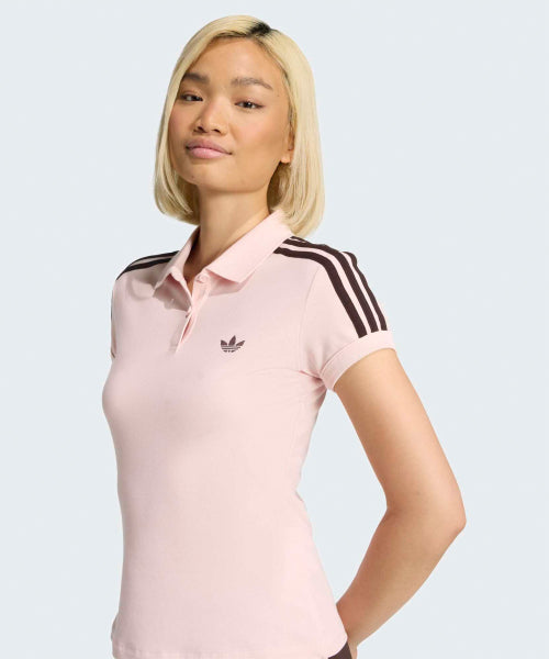 ADIDAS ADIDAS 3-Stripe Polo Sandy Pink