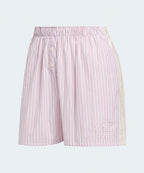 ADIDAS ADIDAS Striped Box Short Pants - White: Red: Semi-pink glow