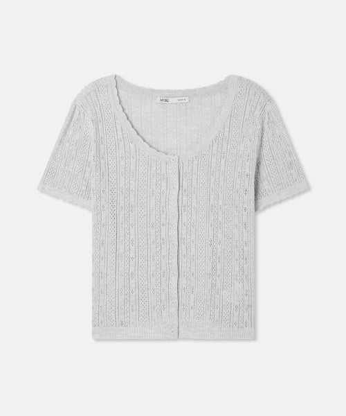 MIXXO MIXXO Cardigan Crochet Short-Sleeved
