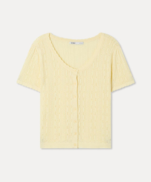 MIXXO MIXXO Cardigan Crochet Short-Sleeved