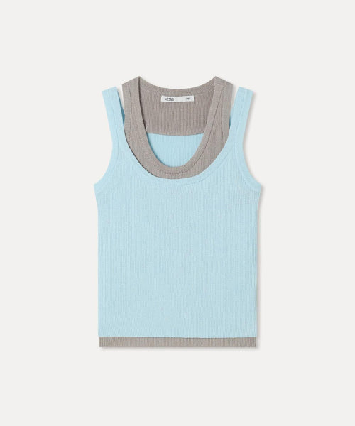 MIXXO MIXXO Layered Color Combination Tank Top Knit