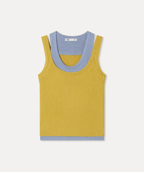 MIXXO MIXXO Layered Color Combination Tank Top Knit