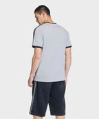 ADIDAS Korean T-Shirt - ADIDAS 3-Stripe Gray
