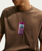 NIKE NIKE T-Shirt M - Mosswood Brown