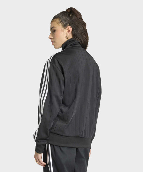 ADIDAS ADIDAS Pinstripe Firebird Loose Track Top - Black:White:Gray