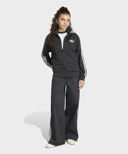 ADIDAS ADIDAS Pinstripe Firebird Loose Track Top - Black:White:Gray
