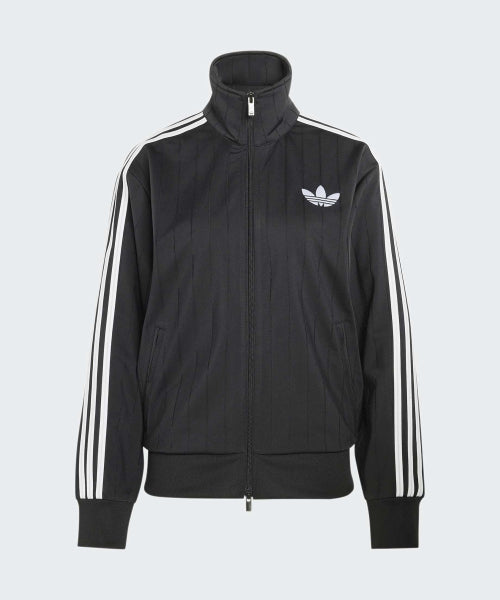 ADIDAS ADIDAS Pinstripe Firebird Loose Track Top - Black:White:Gray