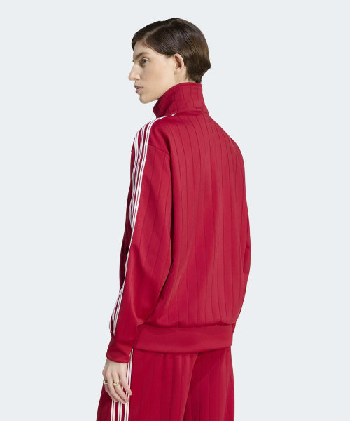 ADIDAS ADIDAS Pinstripe Firebird Loose Track Top - Red:White:Red