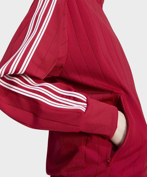 ADIDAS ADIDAS Pinstripe Firebird Loose Track Top - Red:White:Red