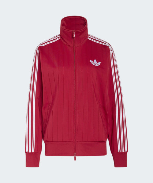 ADIDAS ADIDAS Pinstripe Firebird Loose Track Top - Red:White:Red