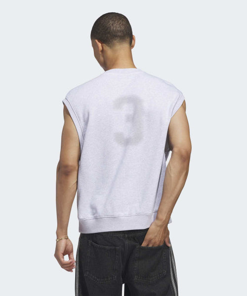 ADIDAS ADIDAS T-Shirt Sleeve Vest - Light Gray