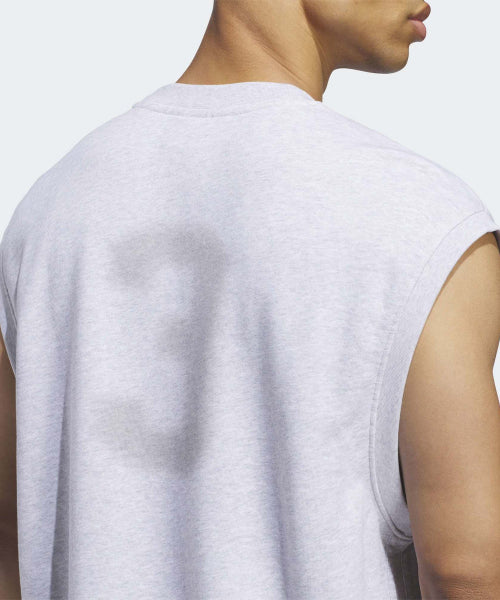 ADIDAS ADIDAS T-Shirt Sleeve Vest - Light Gray