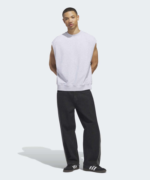 ADIDAS ADIDAS T-Shirt Sleeve Vest - Light Gray