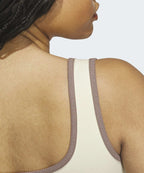 ADIDAS ADIDAS Graphic Rib Tank Top - Warm Vanilla