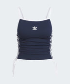 ADIDAS ADIDAS 3-Stripe Drawstring Tank Top - Night Indigo