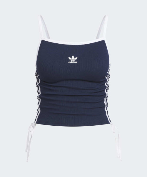 ADIDAS ADIDAS 3-Stripe Drawstring Tank Top - Night Indigo