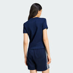ADIDAS ADIDAS Pinstripe Short Sleeve Slim Tee