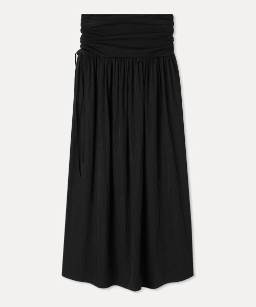 MIXXO MIXXO Shirring Banding Long Skirt C