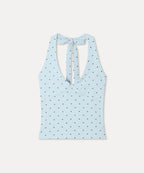 MIXXO MIXXO T-Shirt Dot Halter Cut Sleeveless