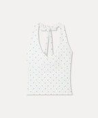 MIXXO MIXXO T-Shirt Dot Halter Cut Sleeveless