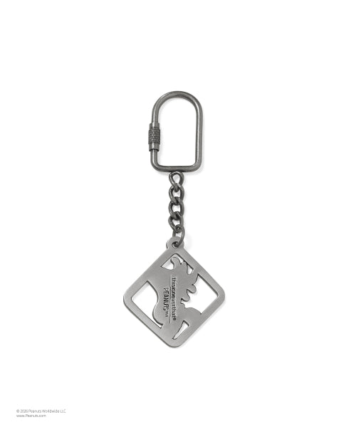 THISISNEVERTHAT THISISNEVERTHAT TNT PEANUTS Metal Keychain Antique Silver