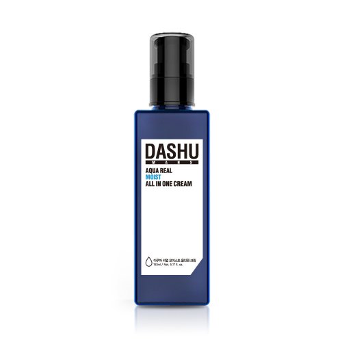 DASHU Men's Aqua Real Moist All-in-One Cream 153ml (+ 30ml Aqua All-in-one Lotion provided)