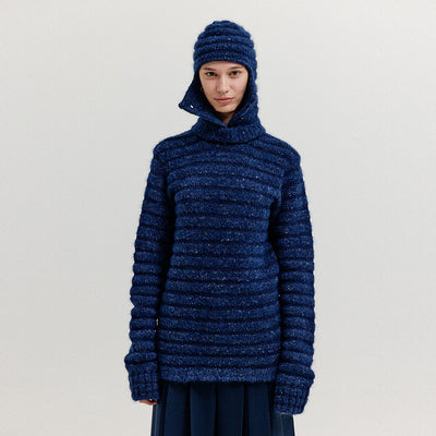 EENK XOLA Balaclava Pullover - Navy