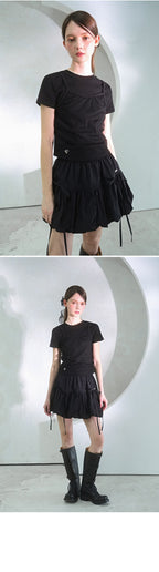 VIVACIOUS Tinker Bell Short Sleeve CHARCOAL