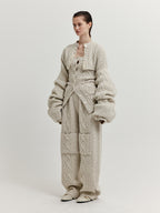 EENK EENK XILI Cable Knit Crop Cardigan - Ivory