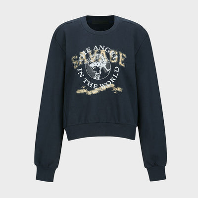 THE ANGEL PRINTING SWEATSHIRT NAVY (W24TS11112NV)