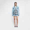 YCH DENIM SKORT BLUE (R25DB8101BL)
