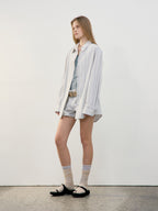 LOW CLASSIC STRIPE CLASSIC SHIRT_BLUE_LW251SH02BL