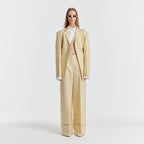 EENK [Kim Na-young wearing] YOHO Turn-up Pants - Yellow