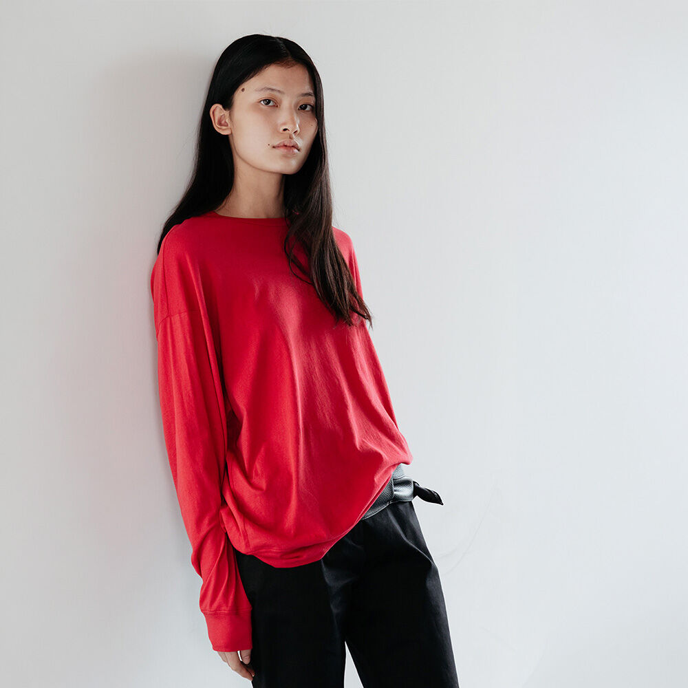 RRACE Light Cotton Sweatshirt_Red