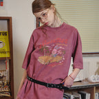 CPGN Rolling Hoppy Pigment Short Sleeve T-Shirt Dusty Pink