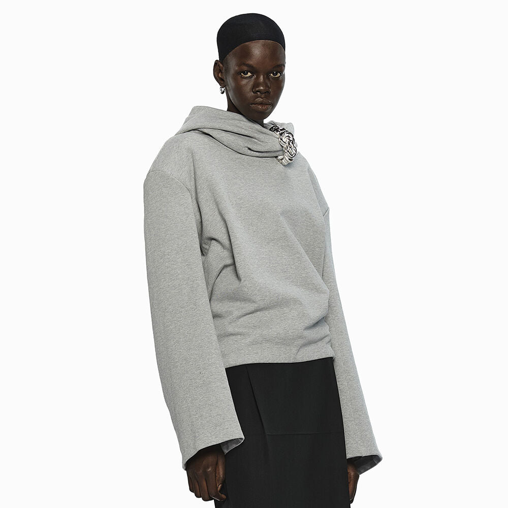 YCH LONG SLEEVE HIGH NECK TOP GREY (W24TS11011GY)