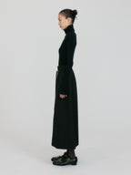 EENK ZIAH High Neck Knit Top - Black