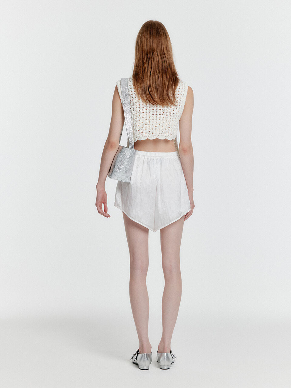 EENK [Wearing Eyelet Minju] YELT Cable Knit Collared Top - Ivory