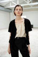 OUI MAIS NON Cloud cotton sleeveless top