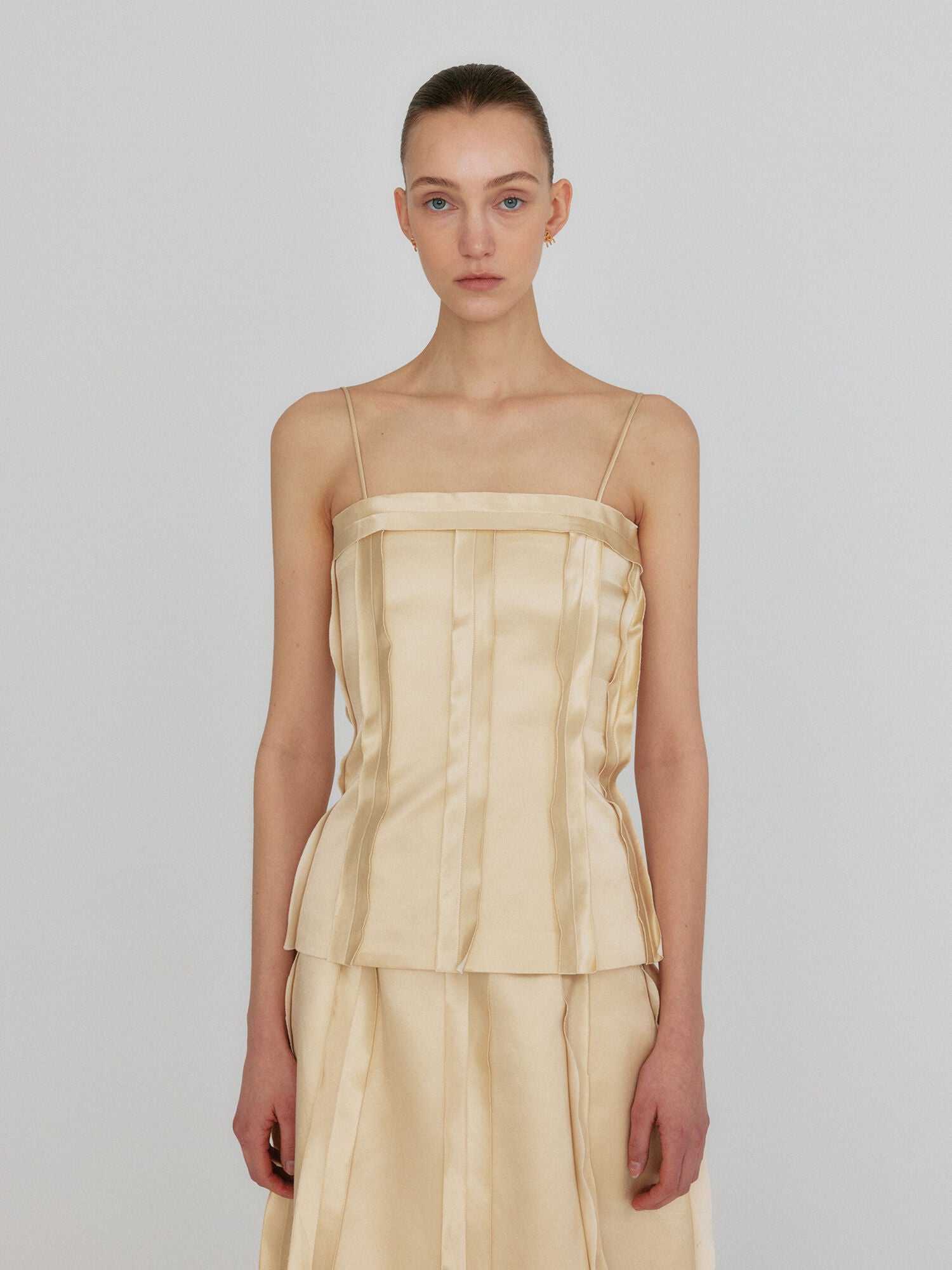 EENK ZENNY Fitted Sleeveless Top - Yellow