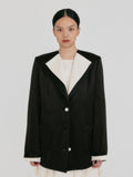 EENK ZUIEL Wide Lapel Jacket - Black