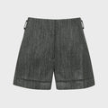 YCH HERRINGBONE HIDDEN BOTTON SHORTS GREY (W24PT5072GY)