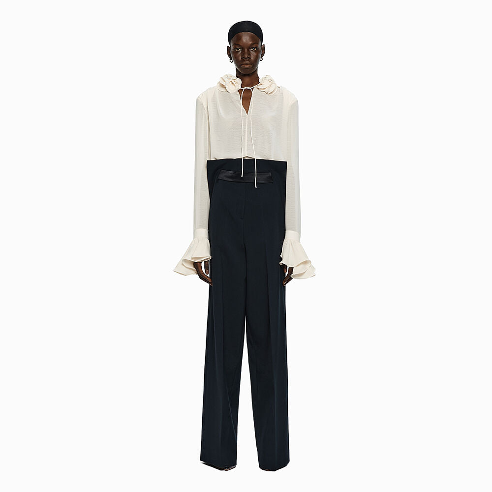 YCH DOUBLE LAYERED PANTS NAVY (W24PT5021NV)