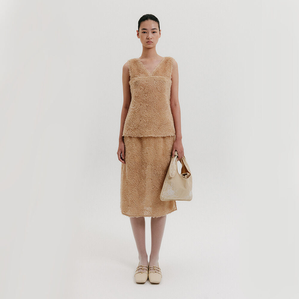 EENK Midi Skirt - Beige
