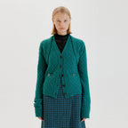 EENK EENK Knitwear Bolero & Vest Set - Green