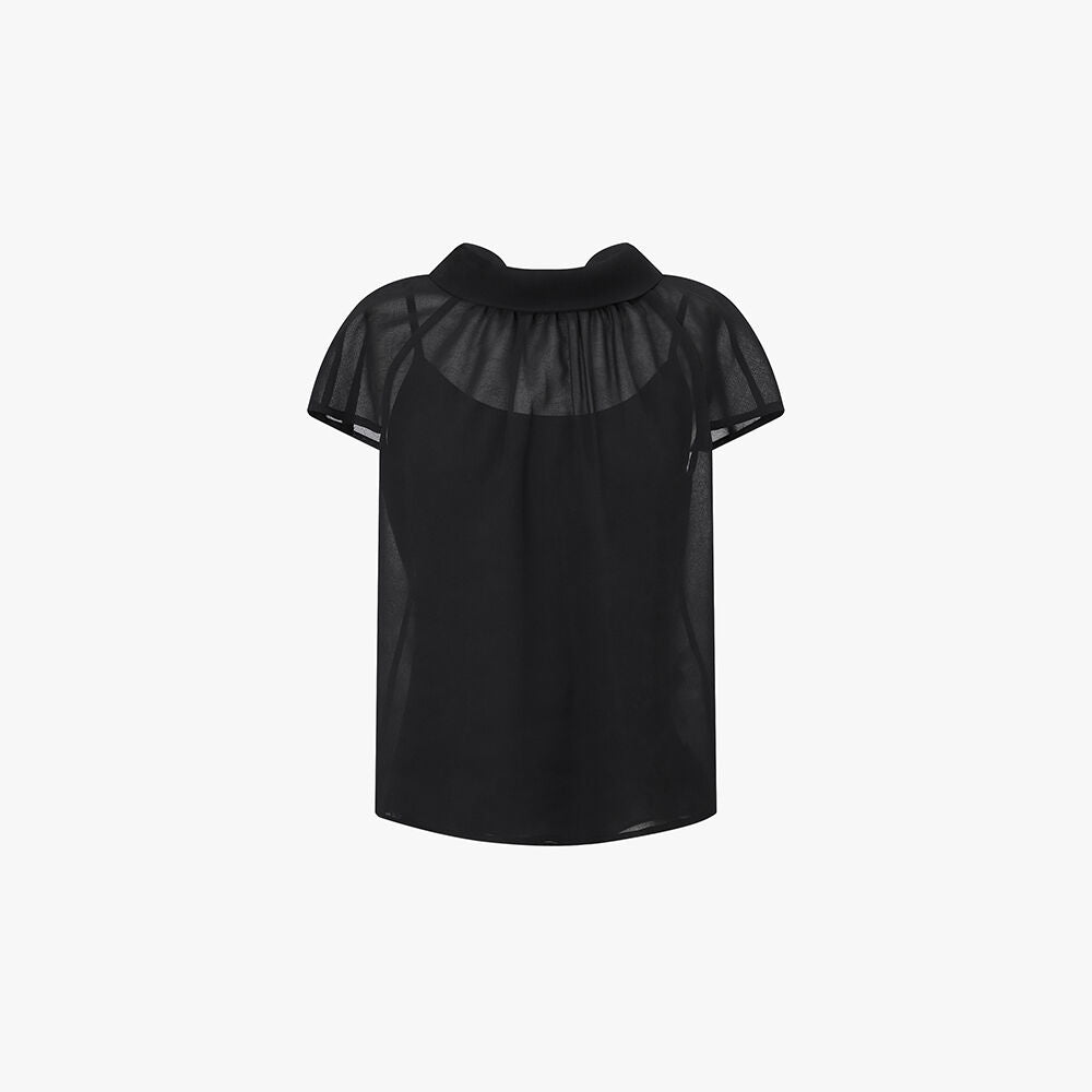 IT MICHAA ITMISHA roll collar sheer blouse ITQ6YBL32A_2colors