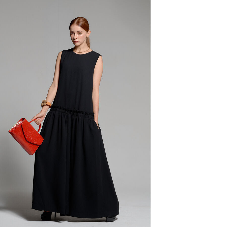 SOMETHING GOOD SHIRRING JUMP SUIT