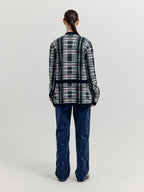 EENK EENK XIVA Separable Jacquard Knit Cardigan - Navy Multi