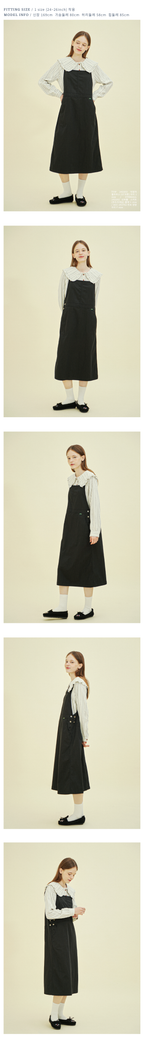 CHIQUITA CHIQUITA Overall Skirt Denim Black